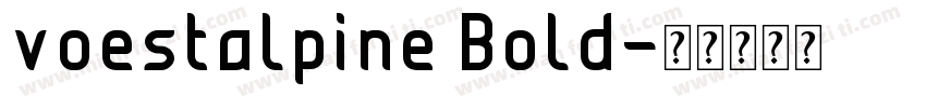 voestalpine Bold字体转换